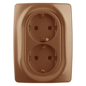 12-2108-14 ��� ������� 2X2P+E Schuko �� ��������, 16A-250�, IP20, ���12, ���� ��� ������: �0036450