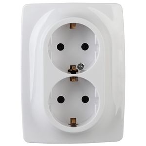 12-2108-01 ��� ������� 2X2P+E Schuko �� ��������, 16A-250�, IP20, ���12, ����� ��� ������: �0036442