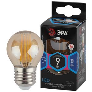 F-LED P45-9W-840-E27 gold ��� (��������, ��� �����, 9��, �����, E27) ��� ������: �0047031