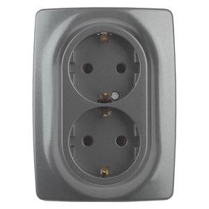 12-2108-12 ��� ������� 2X2P+E Schuko �� ��������, 16A-250�, IP20, ���12, ������ ��� ������: �0036448