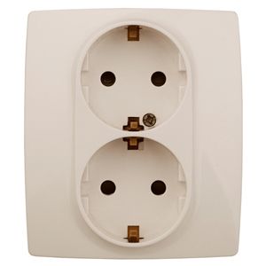12-2104-02 ��� ������� 2X2P+E Schuko �� ��������, 16��-250�, ���12, �������� ����� (6/60/1500)