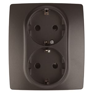 12-2104-13 ��� ������� 2X2P+E Schuko �� ��������, 16��-250�, ���12, ������ (6/60/1680)