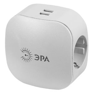 SP-3e-USB-2A ��� ������� 3�� 220V + 2xUSB 2000mA, c ������, �� �� (�����) (6/36/864)