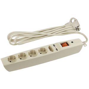 SFU-5es-2m-I ���.������ ��� (��. �����) � ������, 3x0.75��2, �� ��, � ����, 5��+2xUSB, 2�, ��� (20/2